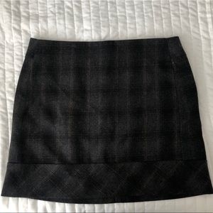 Wool mini skirt